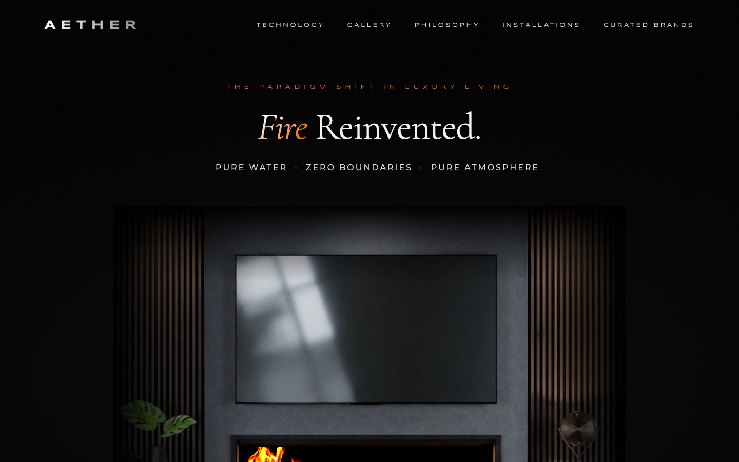 Aether homepage